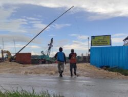 Tak Kantongi Ijin , DPM PTSP Hentikan Pembangunan Proyek Gudang Bulog