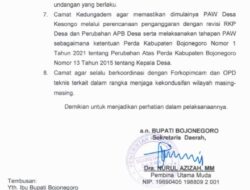 Gugatan PTUN Belum Ada Putusan. Pemkab Bojonegoro Sebut Tak Menghalangi Pilkades PAW Desa Wotan