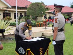 Kapolres Muaro Jambi Pimpin pelaksanaan Sertijab Pejabat Utama dan para Kapolsek