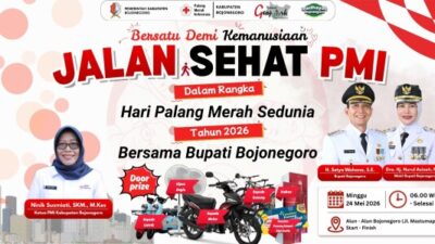 PMI Bojonegoro Akan Gelar Jalan Sehat Peringati Hari Palang Merah Sedunia 2026