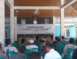 Musdes Sosialisasi dan Pembentukan PAW Desa Sukorejo Tambakrejo