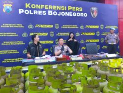 Satuan Reskrim Polres Bojonegoro Berhasil Bongkar Praktek Pengaplosan LPG Bersubsidi