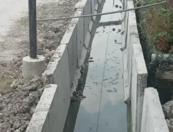 Proyek U-Ditch Sebesar Rp398.107.149,01 yang Dikerjakan oleh CV Inata Kusuma Sakti Diduga Amburadul