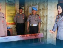 Kapolres Bojonegoro AKBP Yenni Diarty, S.I.K., M.H., Melaksanakan Peninjauan Ke Pos Penjagaan